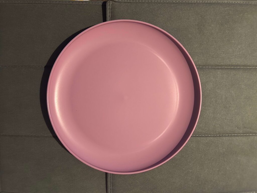 Plate (plastic, deep pink)